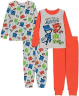 🌙 boys' snug fit cotton pajamas by pj masks logo