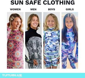 img 1 attached to 👚 Tutublue Women's UPF 50+ Long Sleeve Rash Guard UV Shirt - Sunblock Swim Top for Better Protection