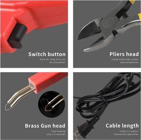 img 2 attached to ATOLS Plastic Welding Machine Car Bumper Repair Kit – 50W Hot Stapler Plastic Repair Kit, Hot Staple Gun Car Bumper Crack Repair Kit with Plier, Flat/Outside Corner/Inside Corner/Wave Staples for Enhanced SEO