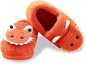 img 3 attached to BENHERO Toddler Slippers Cartoon Dinosaur Boys' Shoes