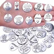 💎 bronagrand 40pcs inspiration words charms: crafting beads & pendants for diy jewelry making & accessories logo