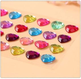 img 1 attached to Pieces Stickers Rhinestone Adhesive Crystal