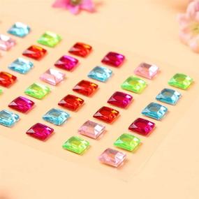 img 2 attached to Pieces Stickers Rhinestone Adhesive Crystal