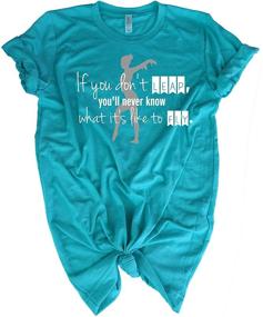 img 2 attached to Gymnastics Tee Shirt Athletic Turquoise Girls' Clothing and Tops, Tees & Blouses