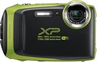 📷 fujifilm finepix xp130 lime waterproof camera with 16gb sd card logo