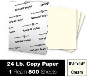 img 3 attached to 📄 Springhill 8.5” x 14” Cream Copy Paper: 24lb Bond/60lb Text, Smooth Finish, 500 Sheets. Versatile & Flexible Printer Paper – 024032R