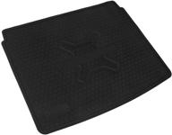 🚗 iallauto rubber trunk mat: jeep renegade 2015-2019 car rear cargo liner – all weather, heavy duty, full black, waterproof, odorless, durable logo