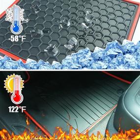 img 1 attached to 🚗 iallauto Rubber Trunk Mat: Jeep Renegade 2015-2019 Car Rear Cargo Liner – All Weather, Heavy Duty, Full Black, Waterproof, Odorless, Durable