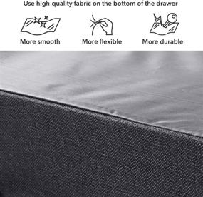 img 1 attached to ROMOON Fabric Dresser Organizer with 6 Drawers - Dark Grey, Ideal Storage Tower for Bedroom, Hallway, Entryway, Closets