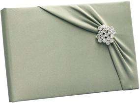 img 1 attached to Sage Green Ivy Lane Design Garbo Collection Wedding Guest Book