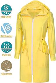 img 1 attached to 🌂 ACEVOG Women's Waterproof Lightweight Windbreaker Raincoat: Fashionable Coats, Jackets & Vests
