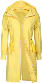 img 4 attached to 🌂 ACEVOG Women's Waterproof Lightweight Windbreaker Raincoat: Fashionable Coats, Jackets & Vests