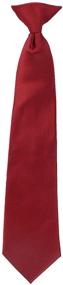 img 4 attached to Burgundy Boys' Accessories: Solid Clip Inch for Neckties