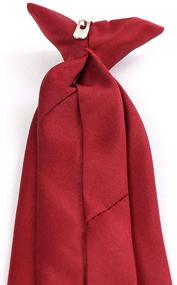 img 1 attached to Burgundy Boys' Accessories: Solid Clip Inch for Neckties