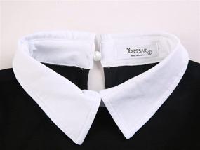 img 3 attached to 👻 Cotton Halloween Collar Clothes for Girls - Jorssar Clothing