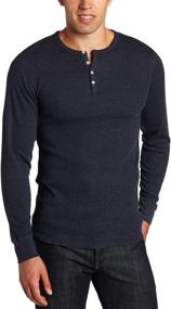 img 1 attached to 🔥 Comfortable and Cozy: Bottoms Out Thermal Henley Large - Ideal for Men's Wardrobe