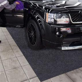 img 4 attached to 🚗 Protect Your Parking Garage & Shop Floors with Garage Mats: 7.56ft x 21.1ft