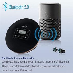 img 3 attached to Портативная перезаряжаемая 🔊 Bluetooth-колонка CCHKFEI: встроенная технология антишок