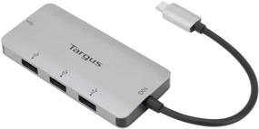 img 4 attached to 🔌 Targus 4X USB-A Ports - USB-C Multi-Port Hub (ACH227USZ) - Gray, 10G Speed