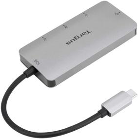 img 3 attached to 🔌 Targus 4X USB-A Ports - USB-C Multi-Port Hub (ACH227USZ) - Gray, 10G Speed