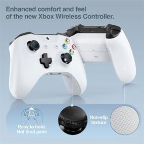img 3 attached to 🎮 Usergaing Wireless Xbox Controller: Compatible with Xbox Series X/S/One/One S/One X/One Elite & Windows 7/8/10, PC Gamepad with Audio Jack-White