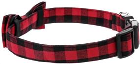 img 2 attached to 🐶 Love Dream Dog Collar with Bowtie: Stylish Plaid, Breakaway Design for Small, Medium & Large Dogs