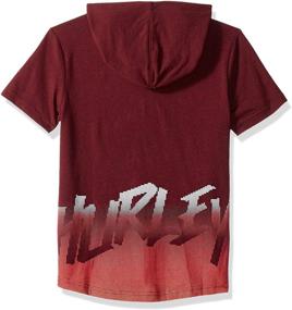 img 1 attached to Hurley Boys Short Sleeve Hooded Pullover: Comfortable and Stylish Hoodie for Boys