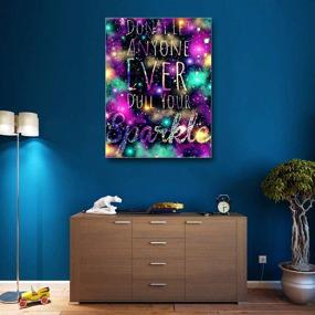 img 2 attached to 💎 SKRYUIE 5D Diamond Painting Letter Home Decor Kit - Don't Let Anyone Ever Dull Your Sparkle - Embroidery Rhinestone Wall Art 30x40cm