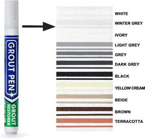 img 3 attached to 🔍 Revive and Waterproof Your Tiles: Grout Pen Tile Paint Marker in Winter Grey - Narrow 5mm Tip (7mL)