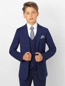 img 3 attached to 👔 Paisley of London Monaco Blue Slim Fit Suit: Boys Formal Occasion Wear Set, X-Large - Size 20