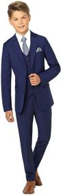 img 4 attached to 👔 Paisley of London Monaco Blue Slim Fit Suit: Boys Formal Occasion Wear Set, X-Large - Size 20