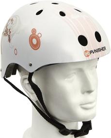 img 1 attached to 🛹 11-Vent Multi-Sport Skateboard and BMX Helmet for Youth, Size Medium - Punisher Skateboards, with Extra Helmet Pads, Boys and Girls, Assorted Styles