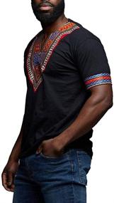 img 3 attached to 👕 Makkrom Dashiki Floral African Tribal Men's Clothing and Shirts: Authentic Style meets Modern Fashion