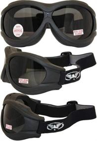 img 2 attached to 👓 Global Vision Big Ben Goggles Set: 3 Pairs with Black Frames, Clear, Smoke, and Yellow Lens