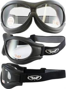 img 3 attached to 👓 Global Vision Big Ben Goggles Set: 3 Pairs with Black Frames, Clear, Smoke, and Yellow Lens