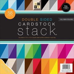img 4 attached to 📚 DCWV Double Sided Cardstock Stack: Textured 12x12 – 58 Sheets for Craft Enthusiasts