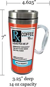 img 2 attached to ☕️ Spoontiques Insulated Travel Prescription Coffee Mug: Perfect Gift for Coffee Lovers - Funny Coffee Cup