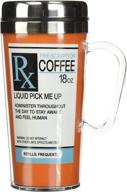 ☕️ spoontiques insulated travel prescription coffee mug: perfect gift for coffee lovers - funny coffee cup логотип