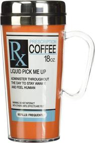 img 4 attached to ☕️ Spoontiques Insulated Travel Prescription Coffee Mug: Perfect Gift for Coffee Lovers - Funny Coffee Cup