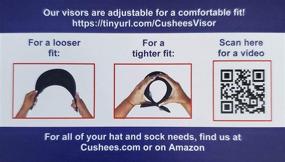 img 1 attached to 🧢 Cushees 233: Stylish Cloth Covered Slip-On Visor for Ultimate Sun Protection