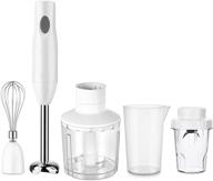 🔌 aidbot 5-in-1 immersion hand blenders: powerful 150w bpa-free hand mixer stick for baby, detachable food chopper with whisk, 17oz & 20oz container set + powder container логотип