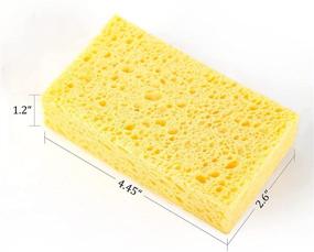 img 3 attached to ARCLIBER Thick Scrub Sponge - Upgraded Thickness, Heavy Duty Color Cellulose Sponge for Scratch-Free Cleaning of Tough Messes (6 Pack)