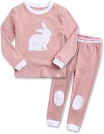 vaenait baby kids toddler junior girls flower rabbit easter sleepwear pajamas 2 piece set logo