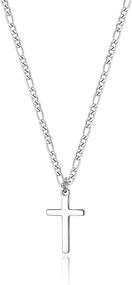 img 4 attached to 📿 Polished Stainless Pendant Necklace - Boys' Jewelry Necklaces