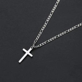 img 1 attached to 📿 Polished Stainless Pendant Necklace - Boys' Jewelry Necklaces