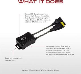 img 2 attached to Elite Vision - Anti-Flicker Canbus Capacitor Decoder for LED/HID Conversion Kits (H4 9003)