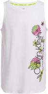 calvin klein performance floral 14 girls' clothing logo