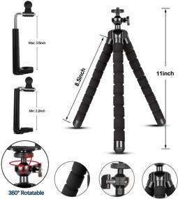 img 2 attached to 📷 Портативный и гибкий телефонный штатив: Регулируемая камера для iPhone, Android, GoPro - идеальный вариант для Tiktok, YouTube, Влоггинга и стриминга