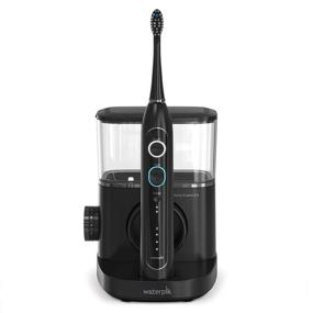 img 4 attached to 🖤 Waterpik Sonic-Fusion 2.0: The Ultimate Black Toothbrush and Water Flosser Combo