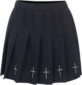 img 1 attached to Stylish and Comfortable Meihuida Women Girls 👗 Pleated Tennis Skirt: Perfect for Active Fashion Enthusiasts
